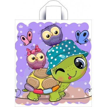 Мешок ПНД (петля) 420*380 (37мкр) Черепашка